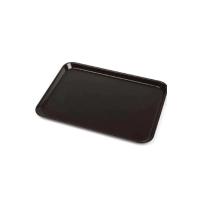 10 Adet Siyah Midi Boy Plastik Servis Tepsisi  Kırılmaz Lokanta Büfe Fast Food Kullanım (44x32 Cm)
