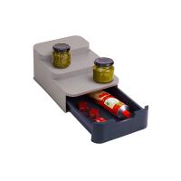 Compact Çekmeceli Organizer Mutfak Kavanoz Standı - Bitki Çayı Düzenleyici