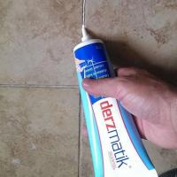 Beyaz Derz Dolgusu - 3 Adet Lavabo Küvet Fayans Derzi Kalemi 380gr Spatula - Derz Dolgu Kazıyıcı