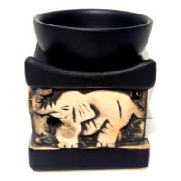 Fil Figürlü Ebruli Buhurdanlık