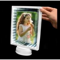 Fotoğraf Çerçevesi - 3D Beyaz Led Işıklı Sonsuzluk Aynası