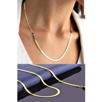 Gold Vip Seri İtalyan Çelik Kolye  55 cm -3mm  316L Çelik