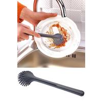İstiridye Silikon Başlıklı Bulaşık Yıkama Fırçası - Lavabo Temizleme - Mutfak Tezgah Fırçası