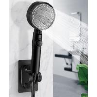 Kademeli Yapışkanlı Duş Başlığı Tutucu Ayarlı SİYAH Yeni