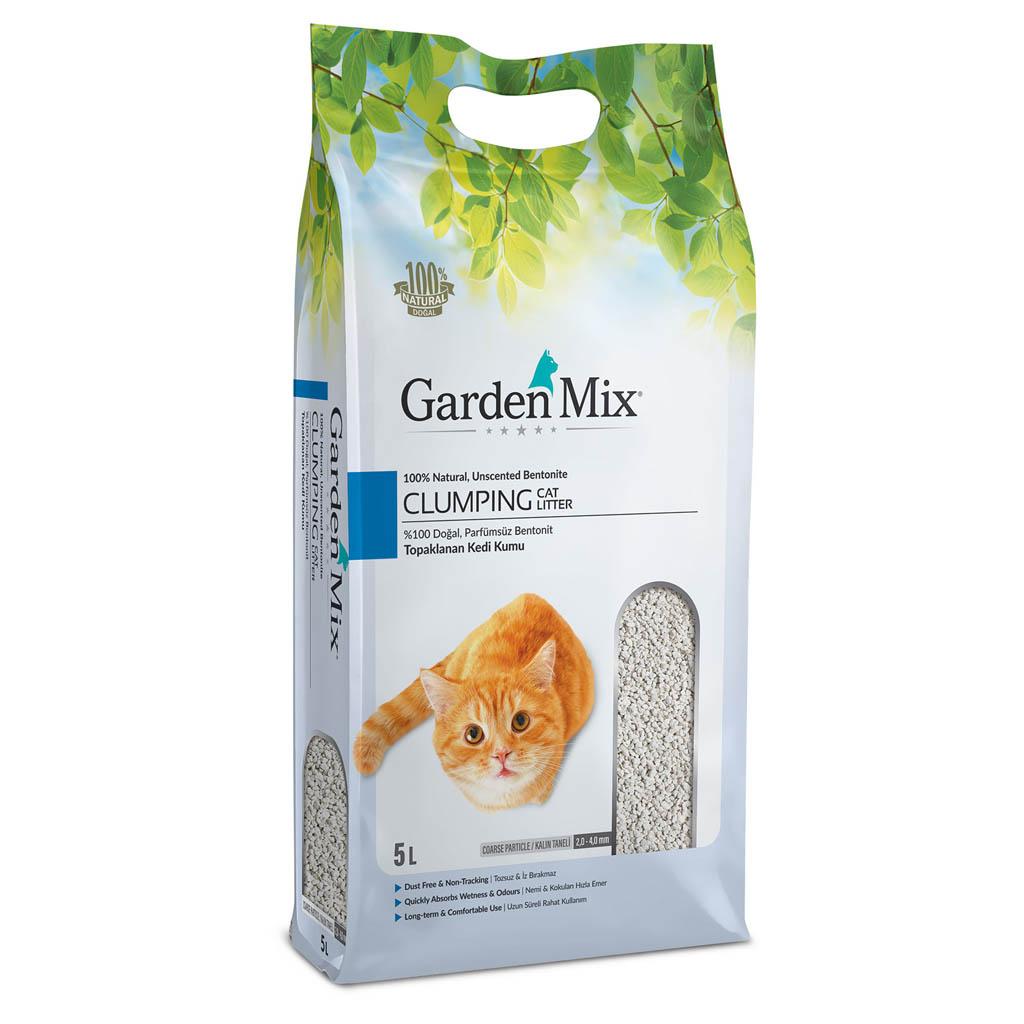 Kedi Kumu 5 LT GARDENMIX BENTONITE Parfümsüz Kalın Üyelere Özel + KDV