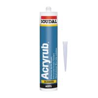 Soudal Silikonize Mastik Yapıştırıcı Gri Renk 500gr Duşakabin Pencere Derz Su Geçirmez Boyanabilir