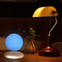 Mavi 3D Ay Gece Lambası Dekoratif Küre Led Başucu Lambası