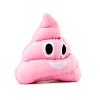 Pembe Gülen Poo Emoji Yastık